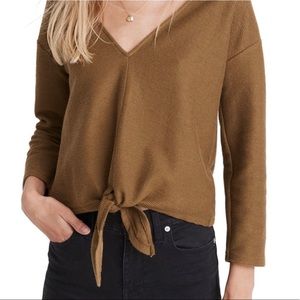 Texture and Thread Madewell Ribbed Tie Top